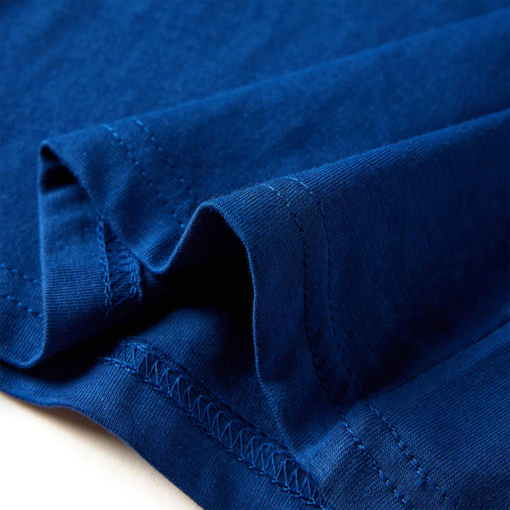 T-shirt manches longues enfant bleu foncé 128