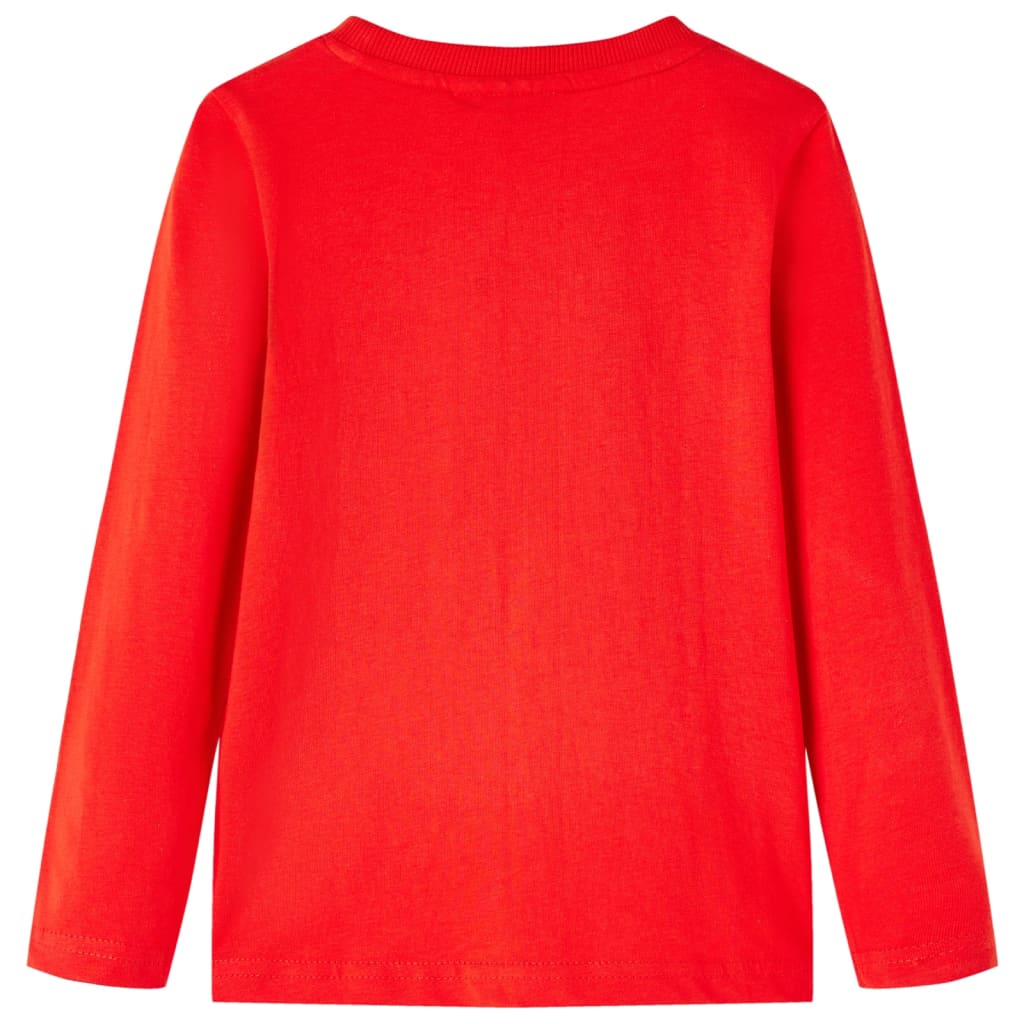 Kids' Long-Sleeve Shirt Red 104