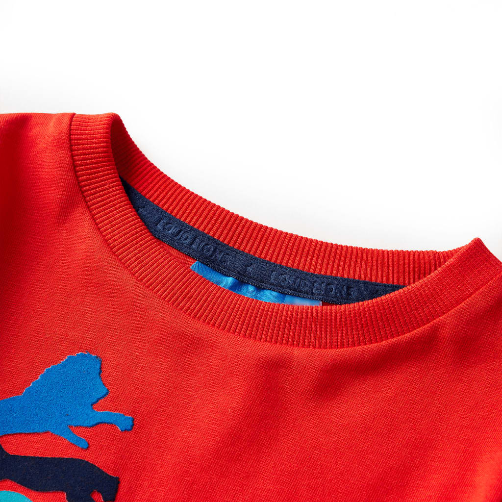 Kids' Long-Sleeve Shirt Red 104