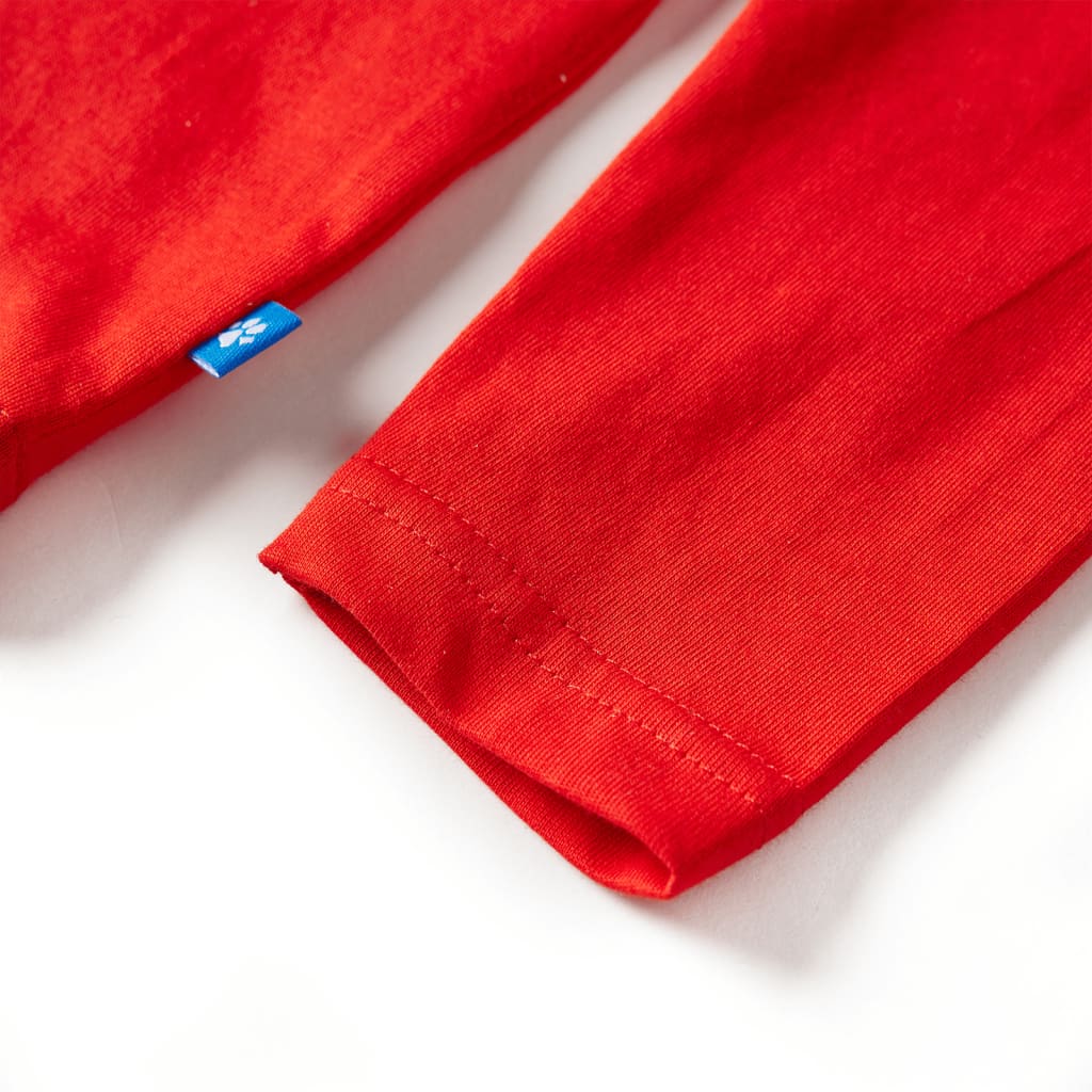 Kids' Long-Sleeve Shirt Red 104