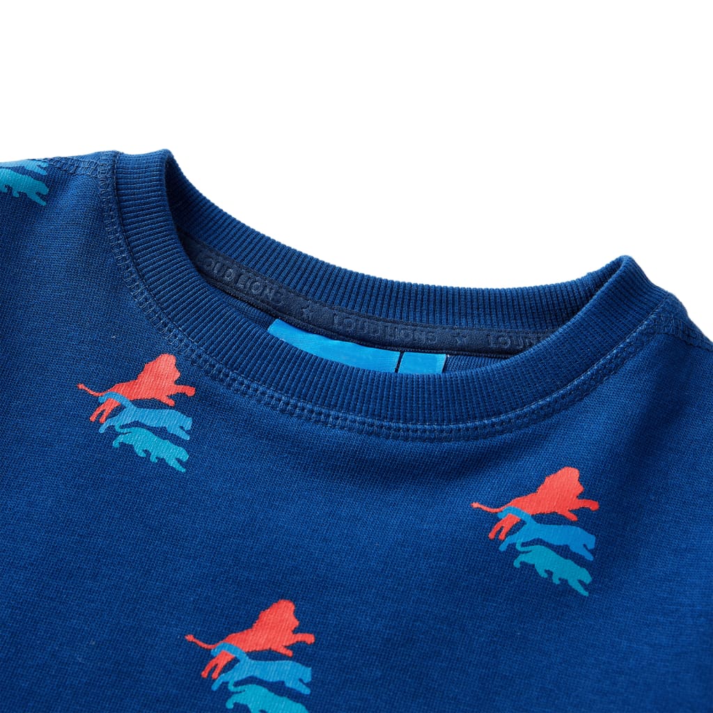 Sweat-shirt enfant bleu foncé 116