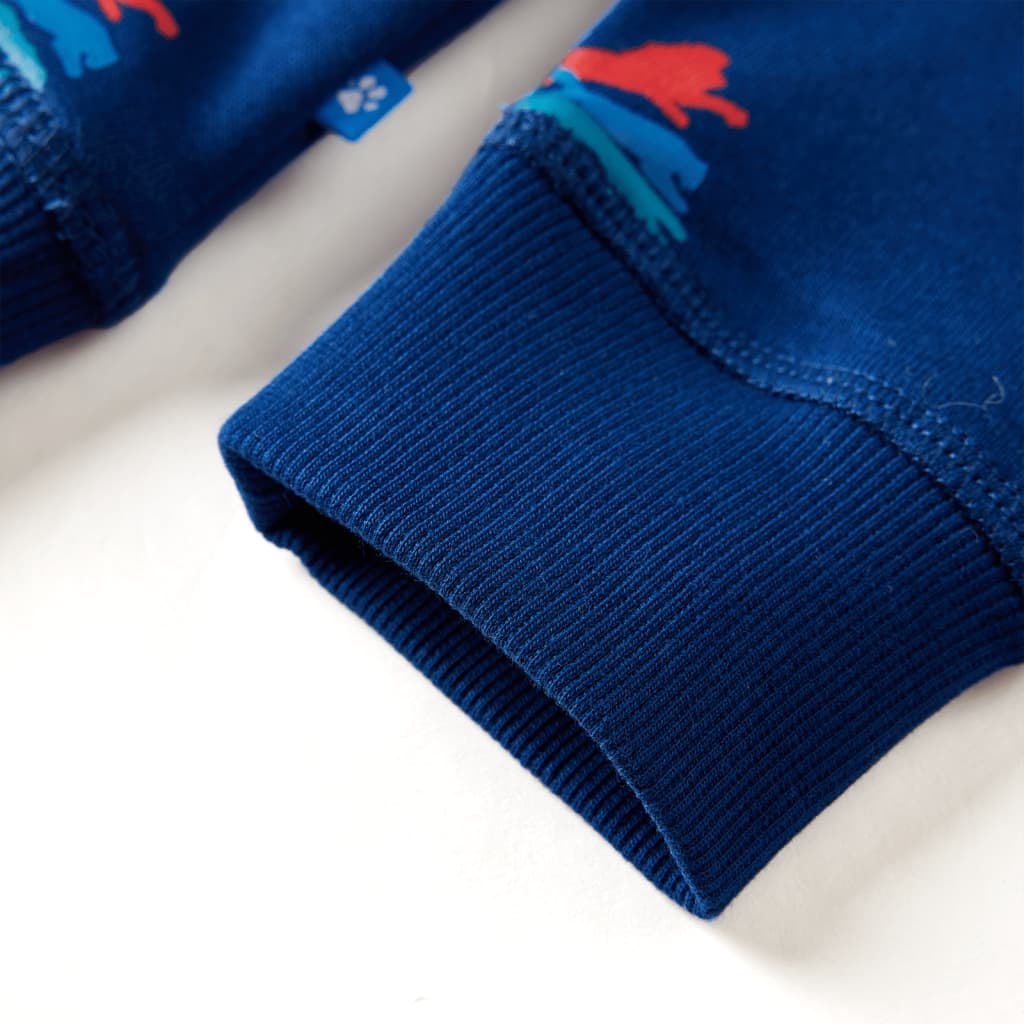 Sweat-shirt enfant bleu foncé 116