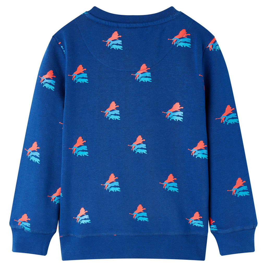 Sweat-shirt enfant bleu foncé 128