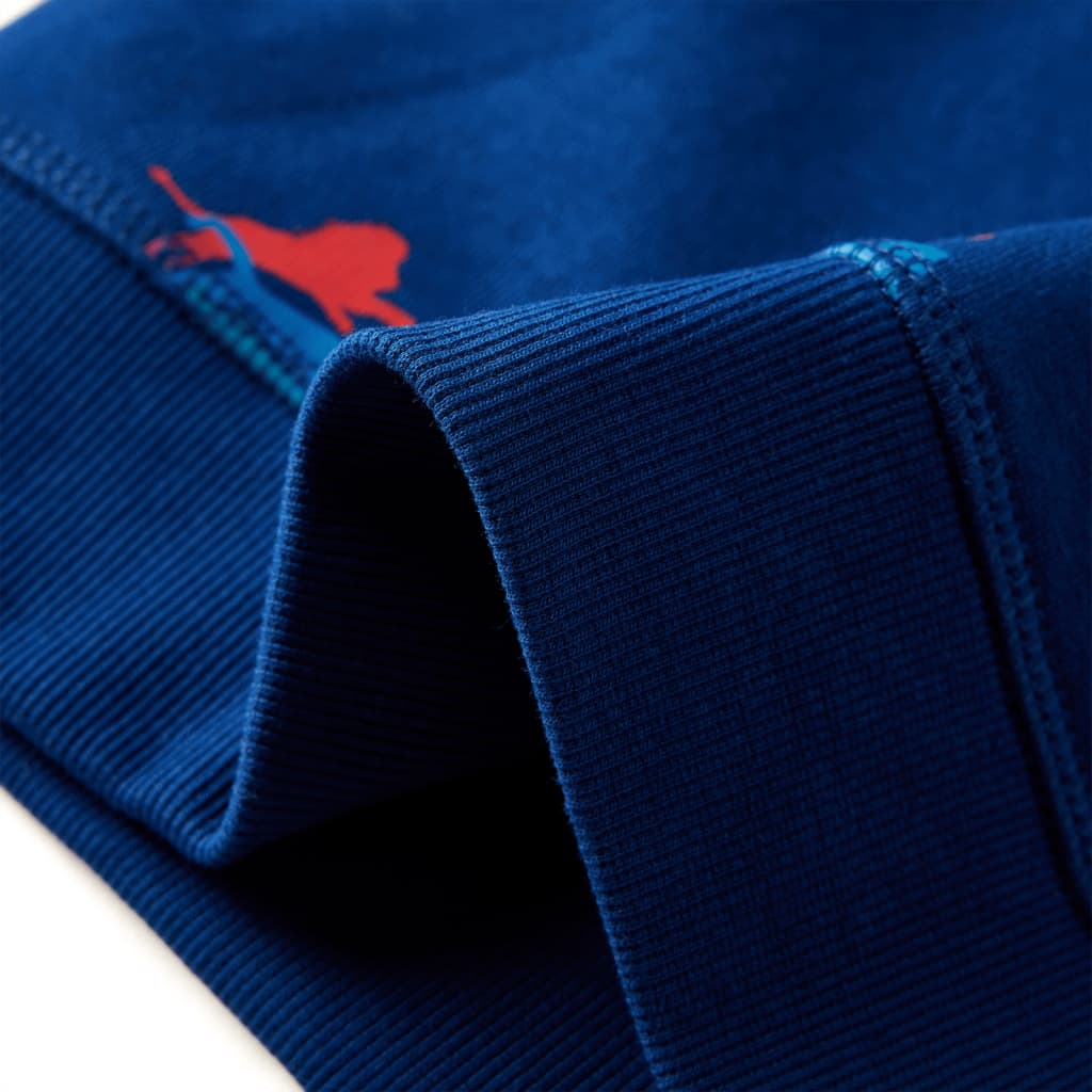 Sweat-shirt enfant bleu foncé 128