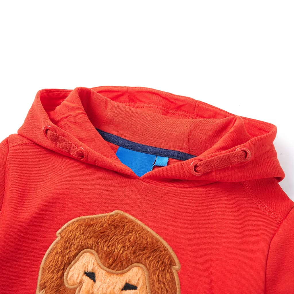 Children's Hooded Sweatshirt Red 140