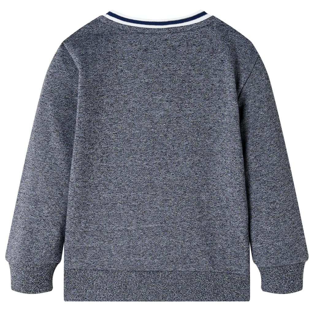 Sweat-shirt enfant marine chiné 116