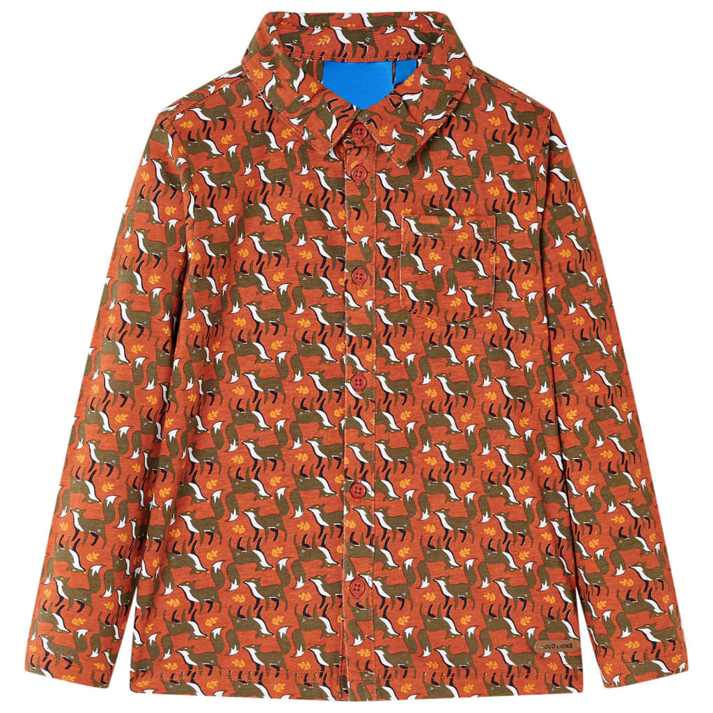 Children's Shirt Rust Brown 104