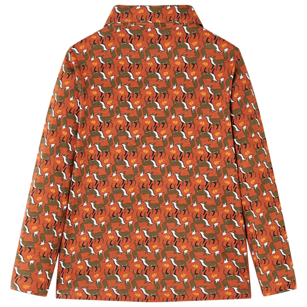 Children's Shirt Rust Brown 104