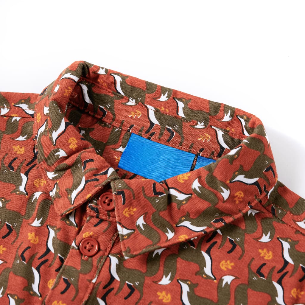 Children's Shirt Rust Brown 104