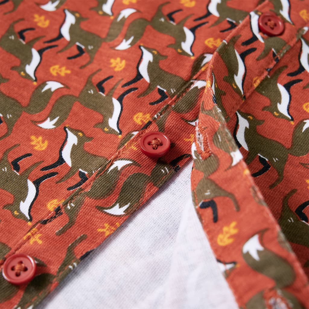 Kids' Shirt Rust Brown 128