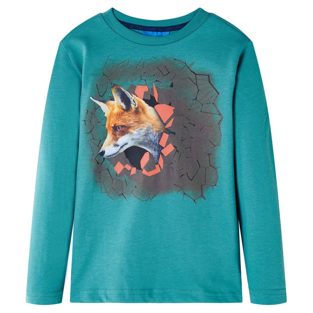 T-shirt manches longues enfant Bleu foncé 116