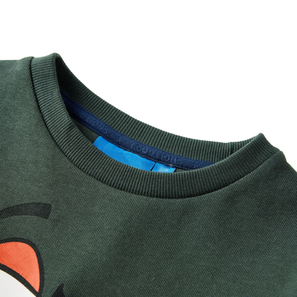 Sweat-shirt enfant vert foncé 92