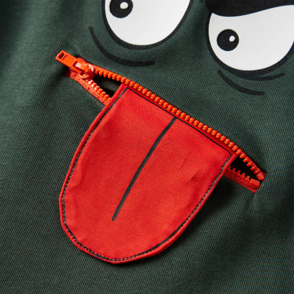 Sweat-shirt enfant vert foncé 104