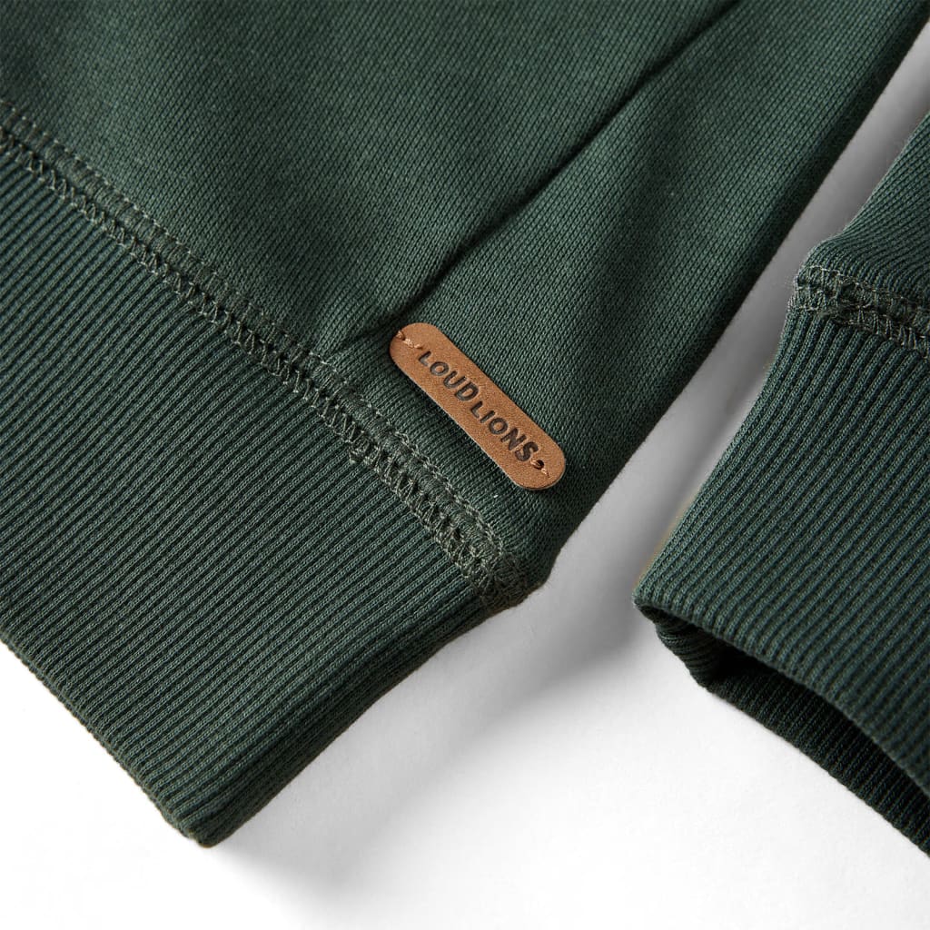 Sweat-shirt enfant vert foncé 104