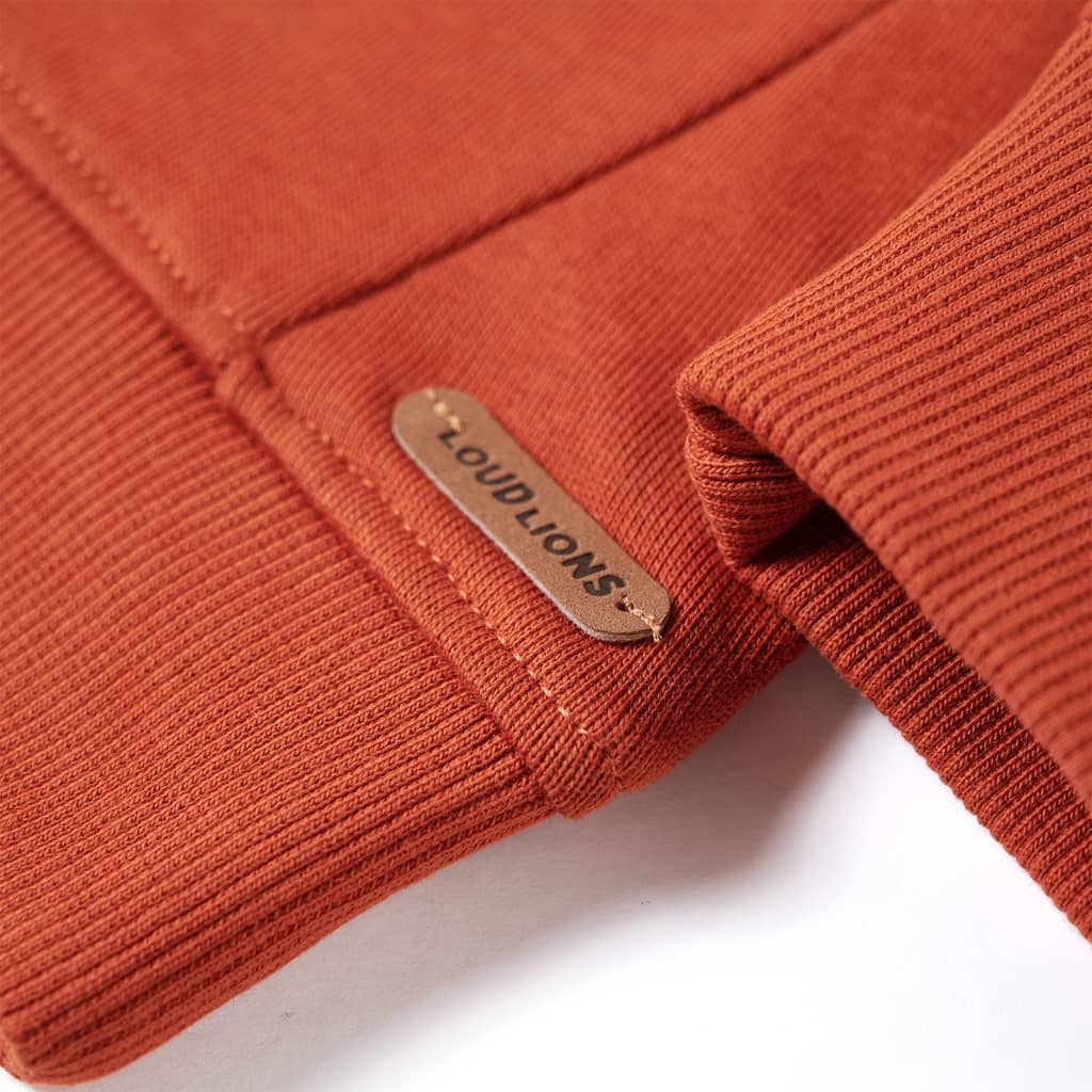 Sweat-shirt enfant rouille 104