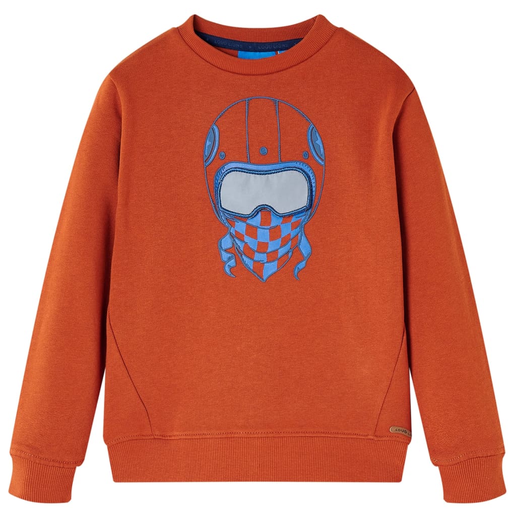 Sweat-shirt Enfant Marron rouille 128