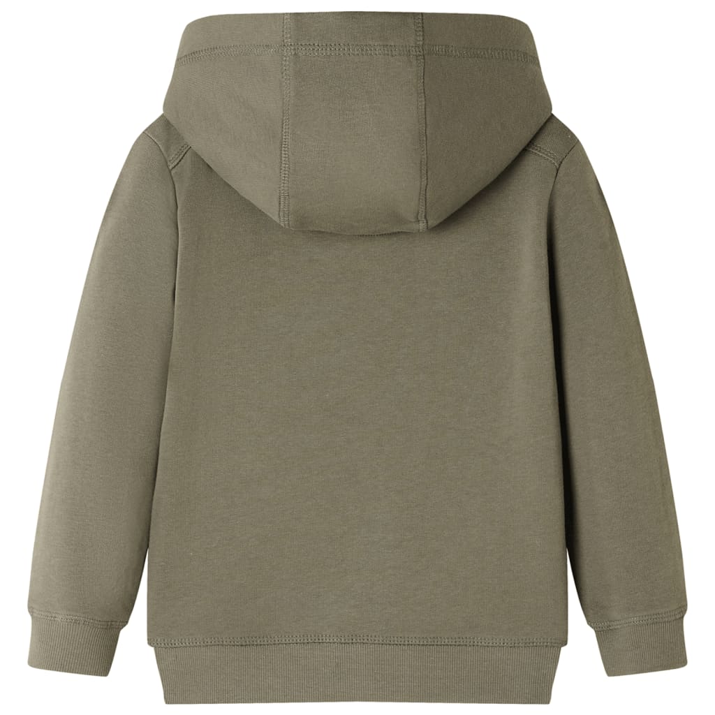 Sweat à capuche enfant kaki 116