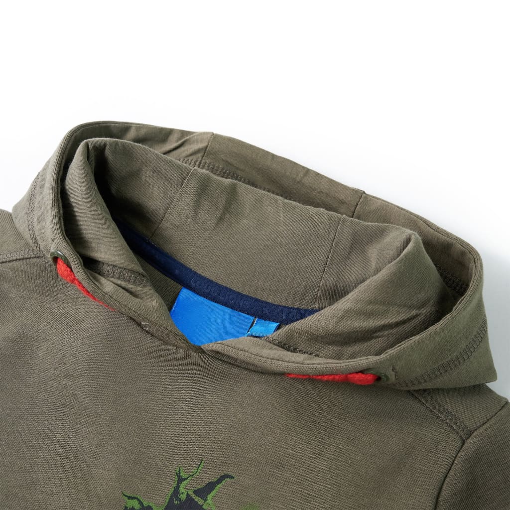 Sweat à capuche enfant kaki 116