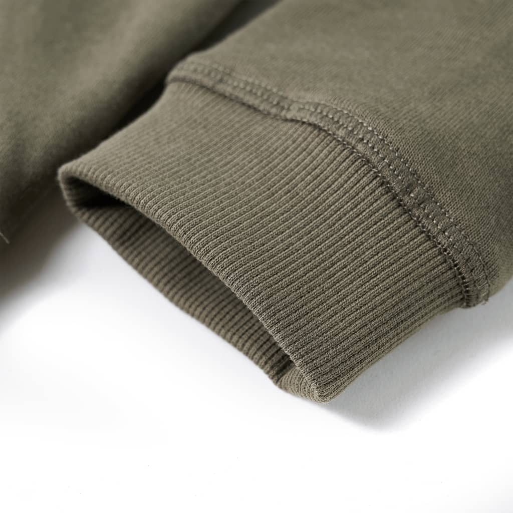Sweat à capuche enfant kaki 116