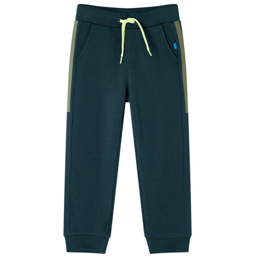 Kids' Training Pants with Drawstring Moss Green 128