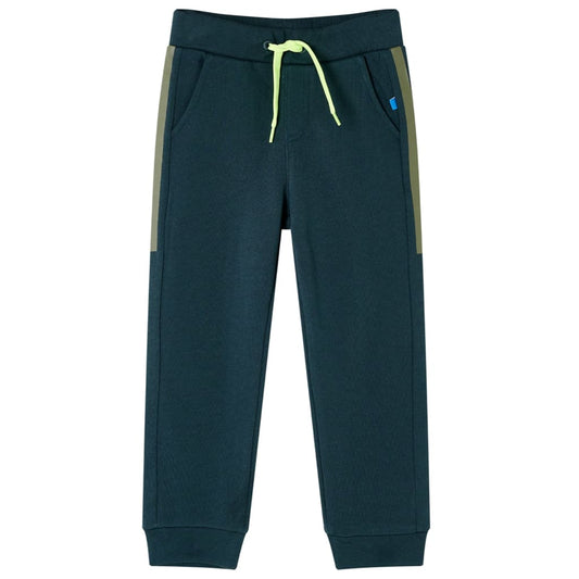 Kids' Training Pants with Drawstring Moss Green 140