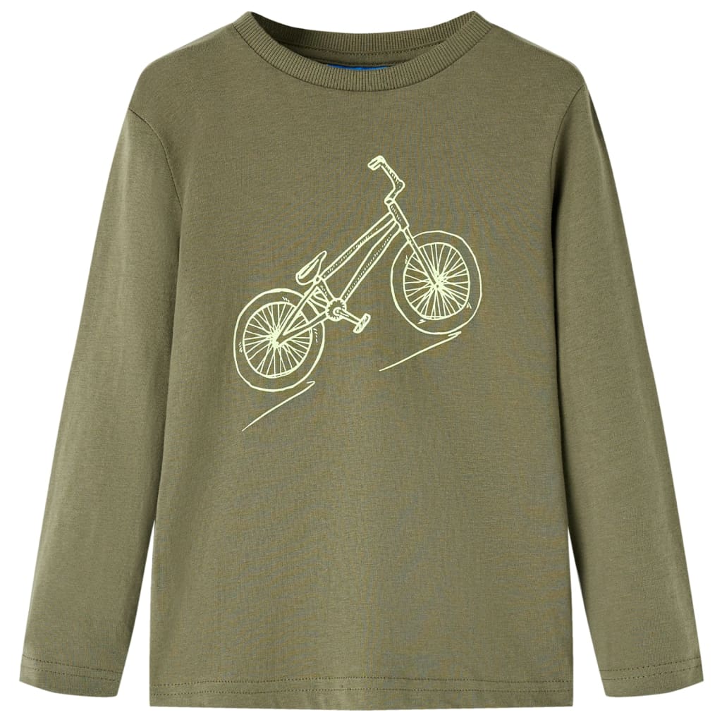 T-shirt manches longues enfant kaki 116