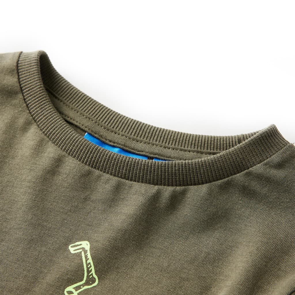T-shirt manches longues enfant kaki 116