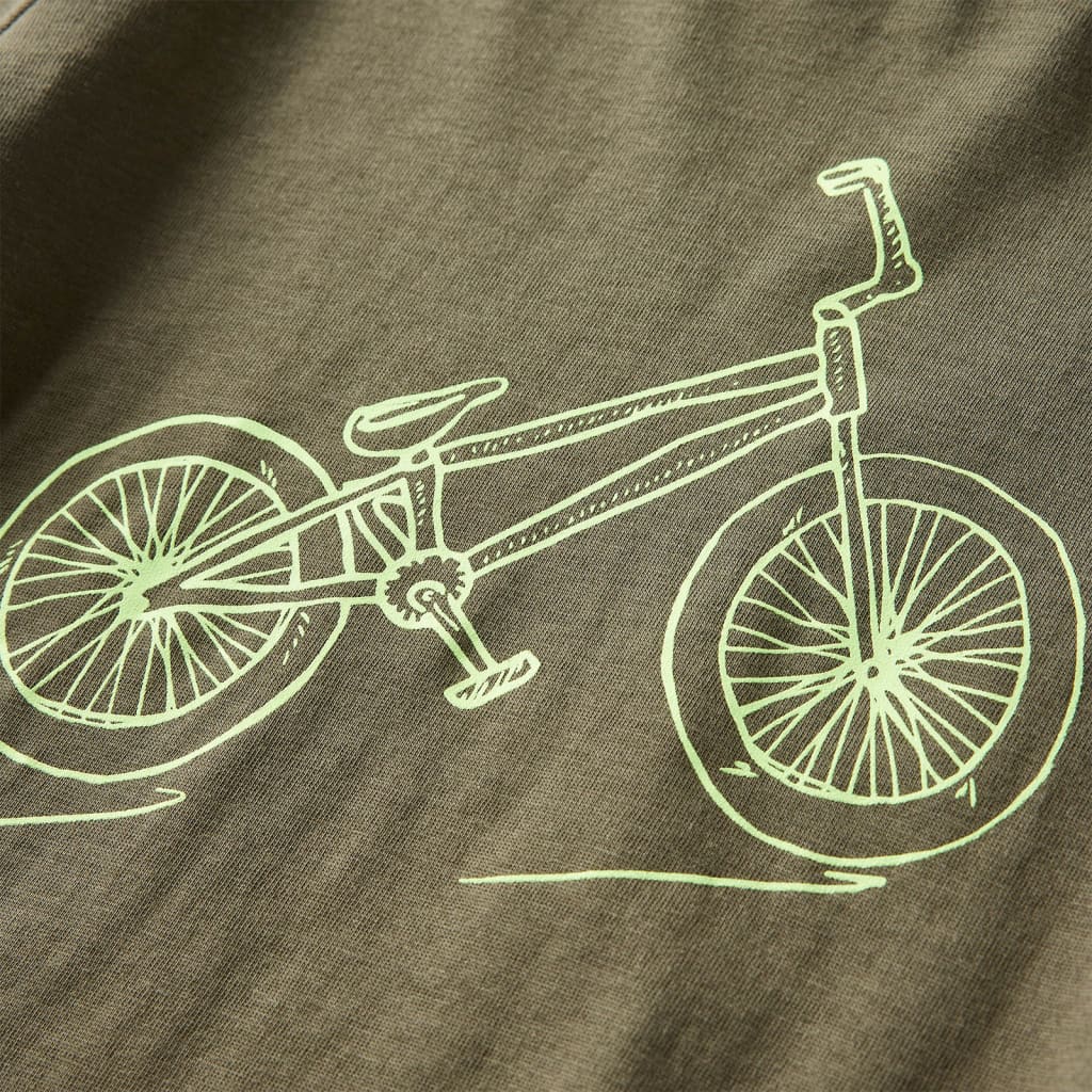 T-shirt manches longues enfant kaki 116