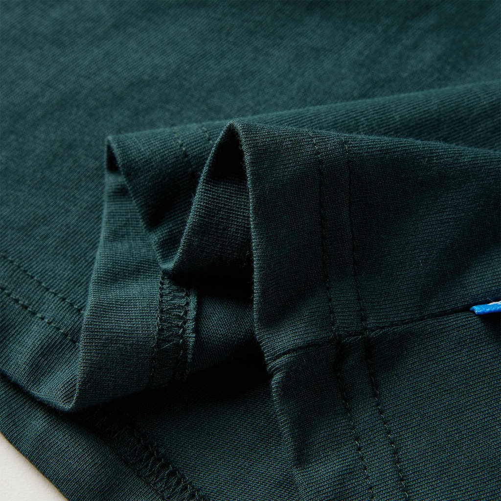 Kids' Long-Sleeved Shirt Dark Green 104