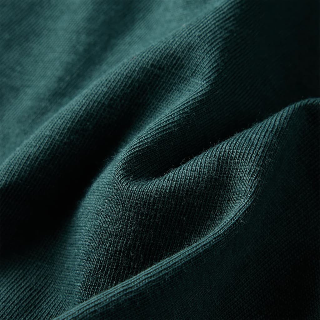 Kids' Long-Sleeved Shirt Dark Green 104