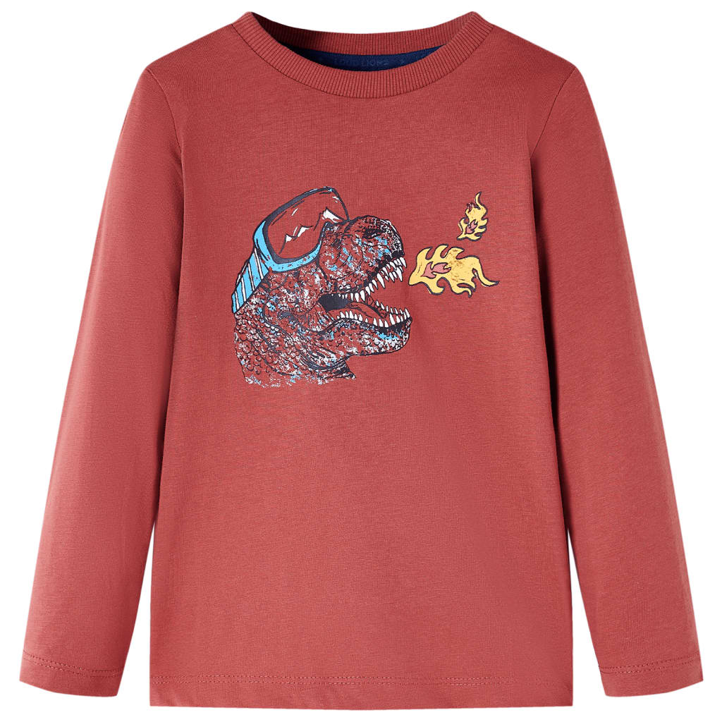 T-shirt manches longues enfant Rouge foncé 104