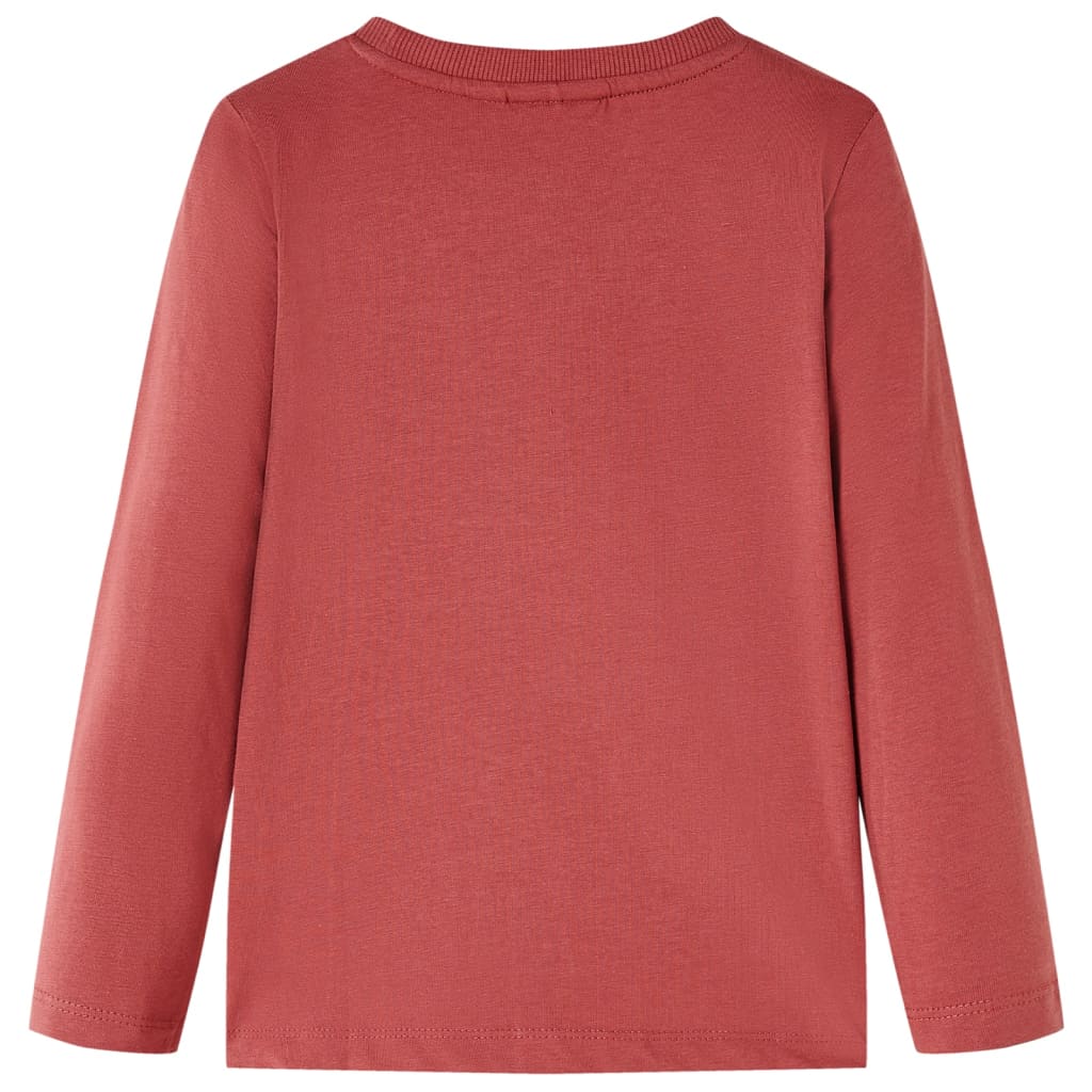 T-shirt manches longues enfant Rouge foncé 104