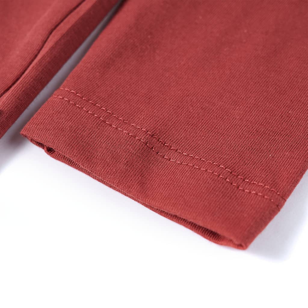 T-shirt manches longues enfant Rouge foncé 104