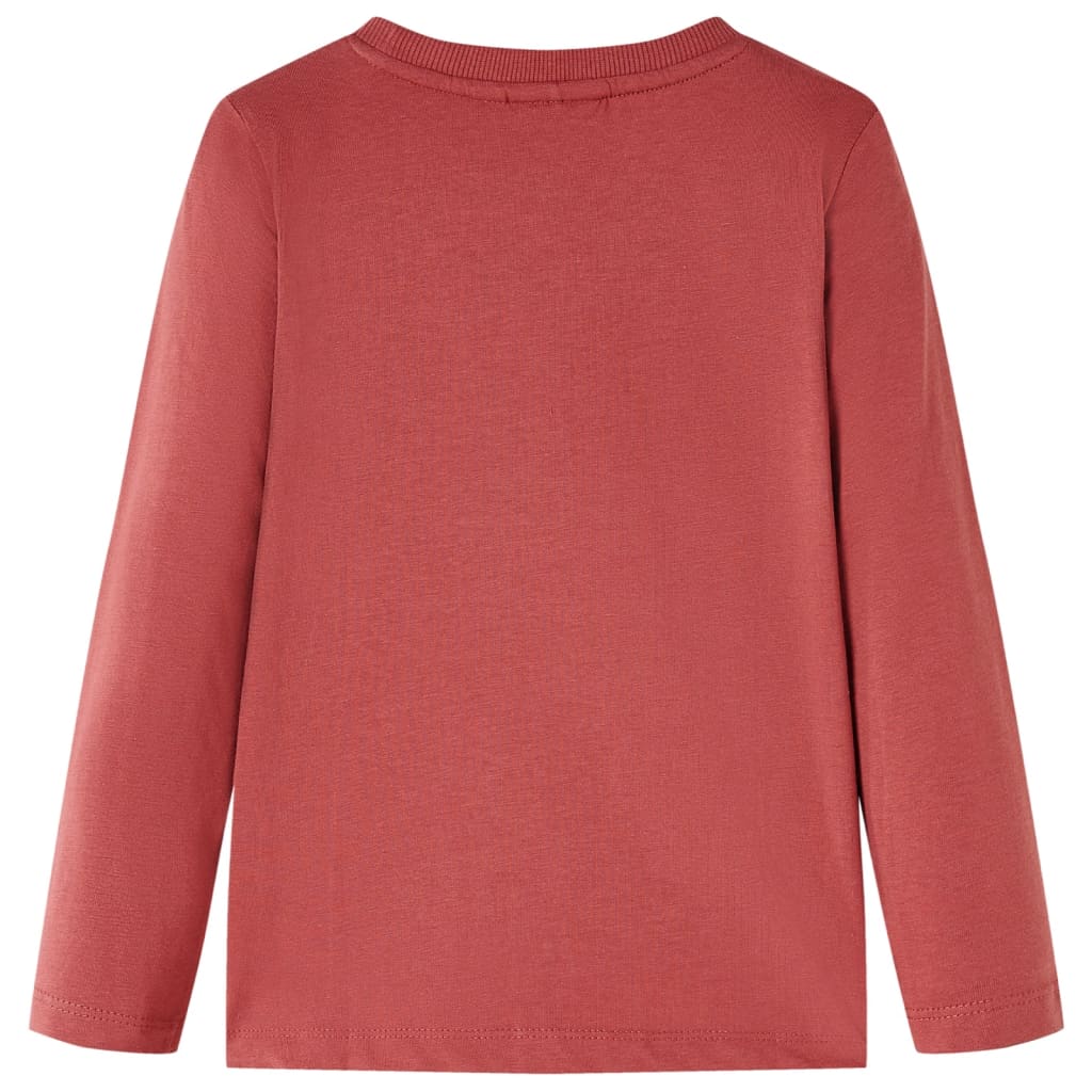 T-shirt manches longues enfant Rouge foncé 116