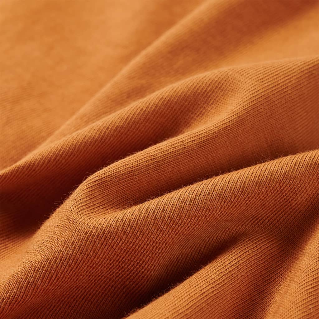 Kids' Long-Sleeved Shirt Dark Ochre 128