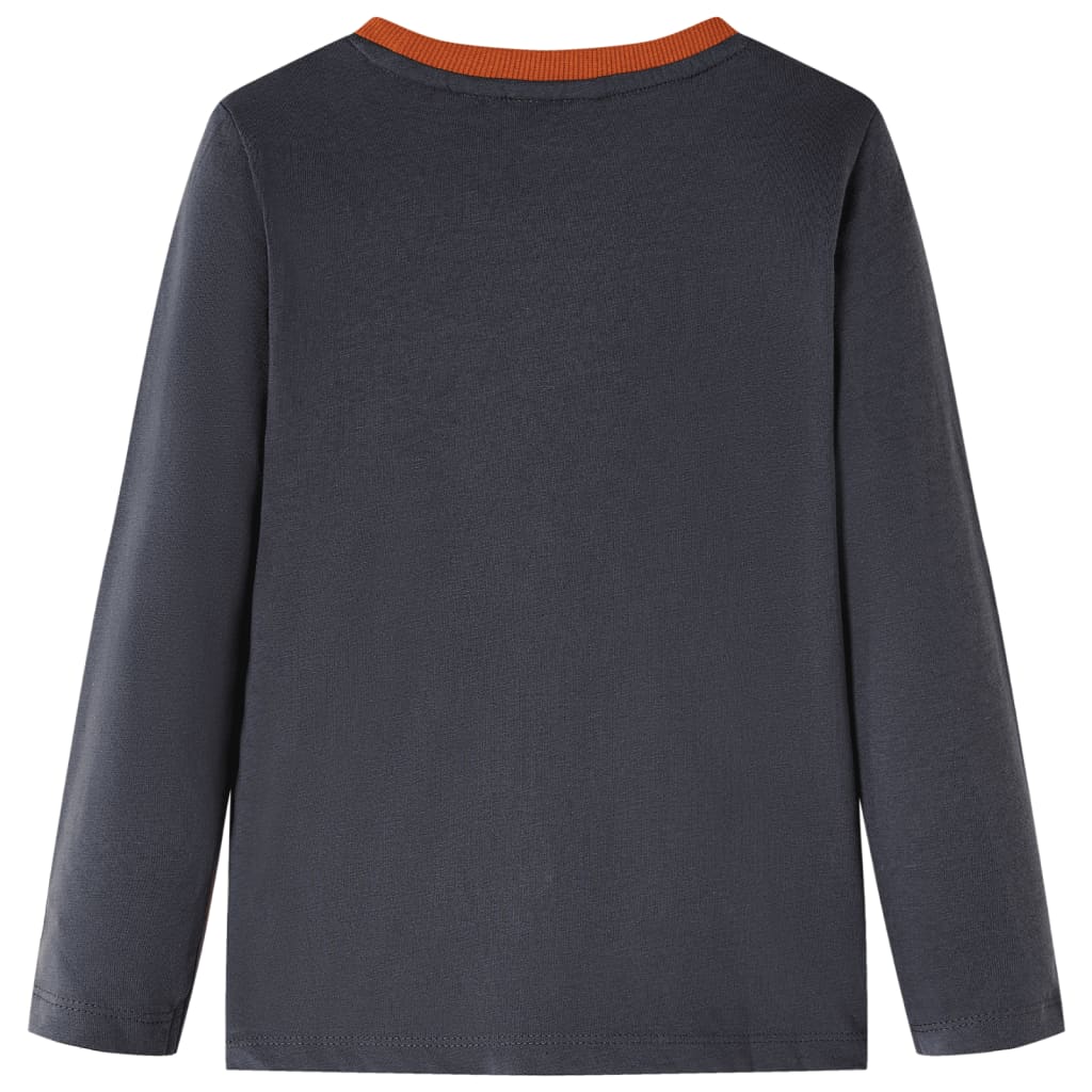 Children's Long-Sleeve Shirt Anthracite 92