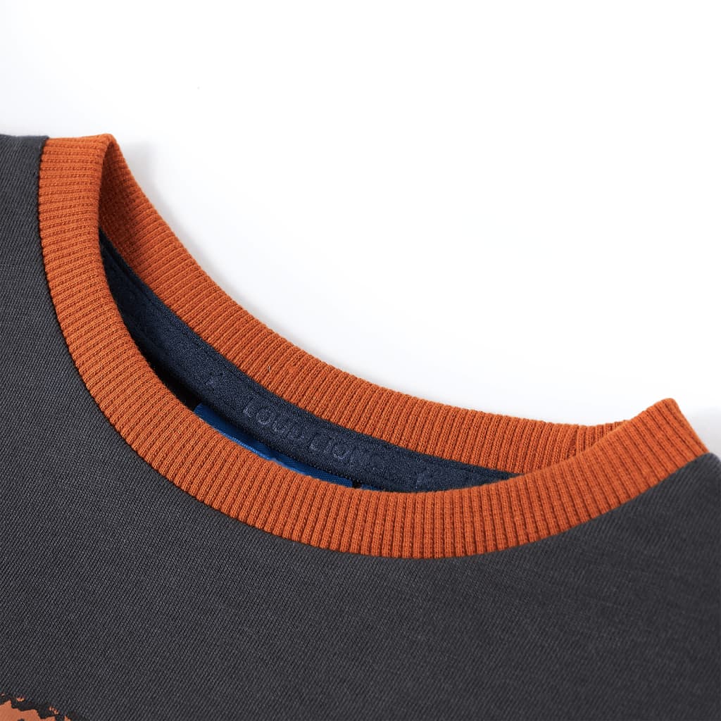 Children's Long-Sleeve Shirt Anthracite 92
