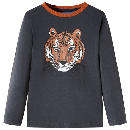 Kinder-Langarmshirt Anthracite 104