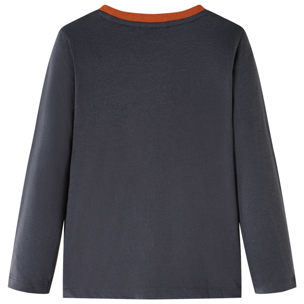 Kinder-Langarmshirt Anthracite 104
