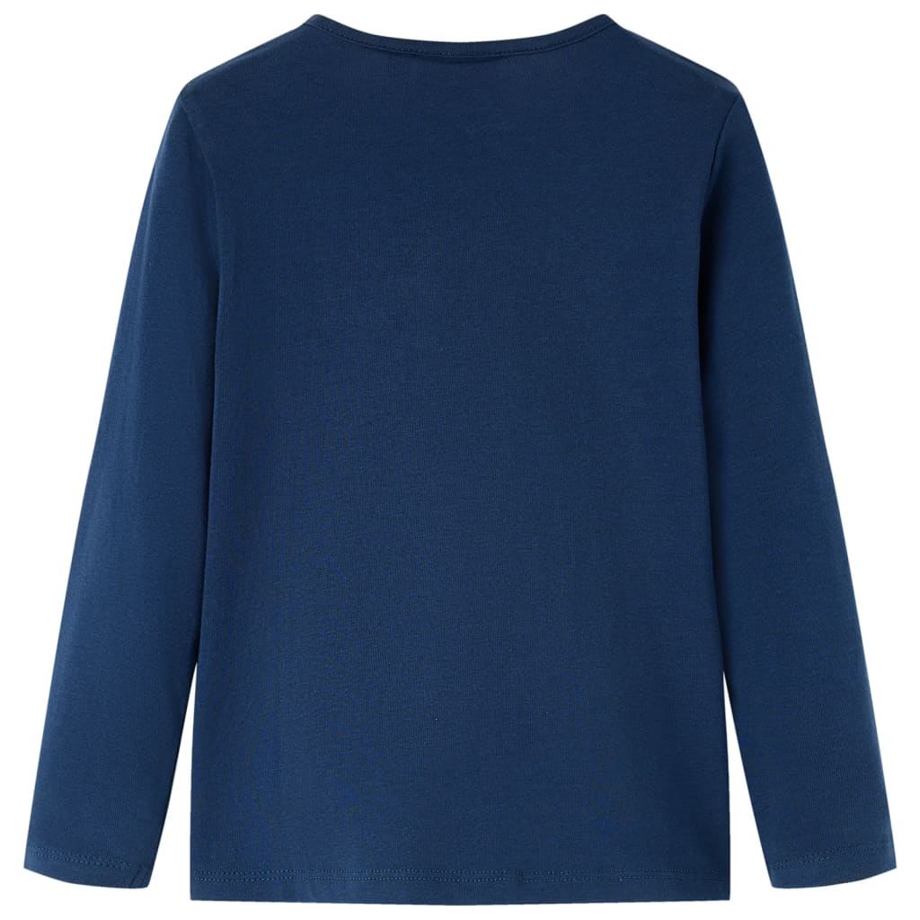 Kids' Long-Sleeve Shirt Navy Blue 116