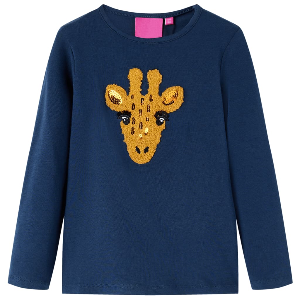 T-shirt manches longues enfant marine 128