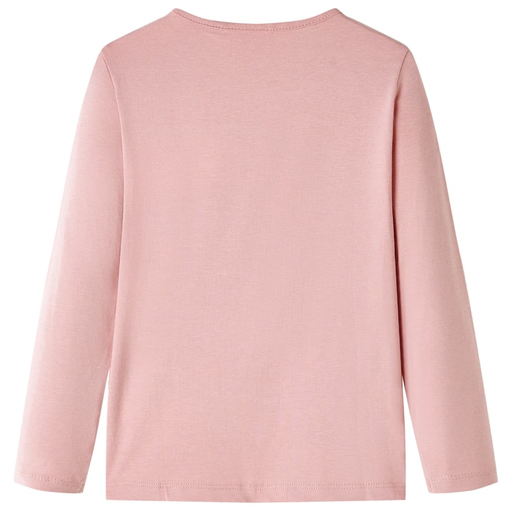 Girls' Long-Sleeved T-Shirt Light Pink 104
