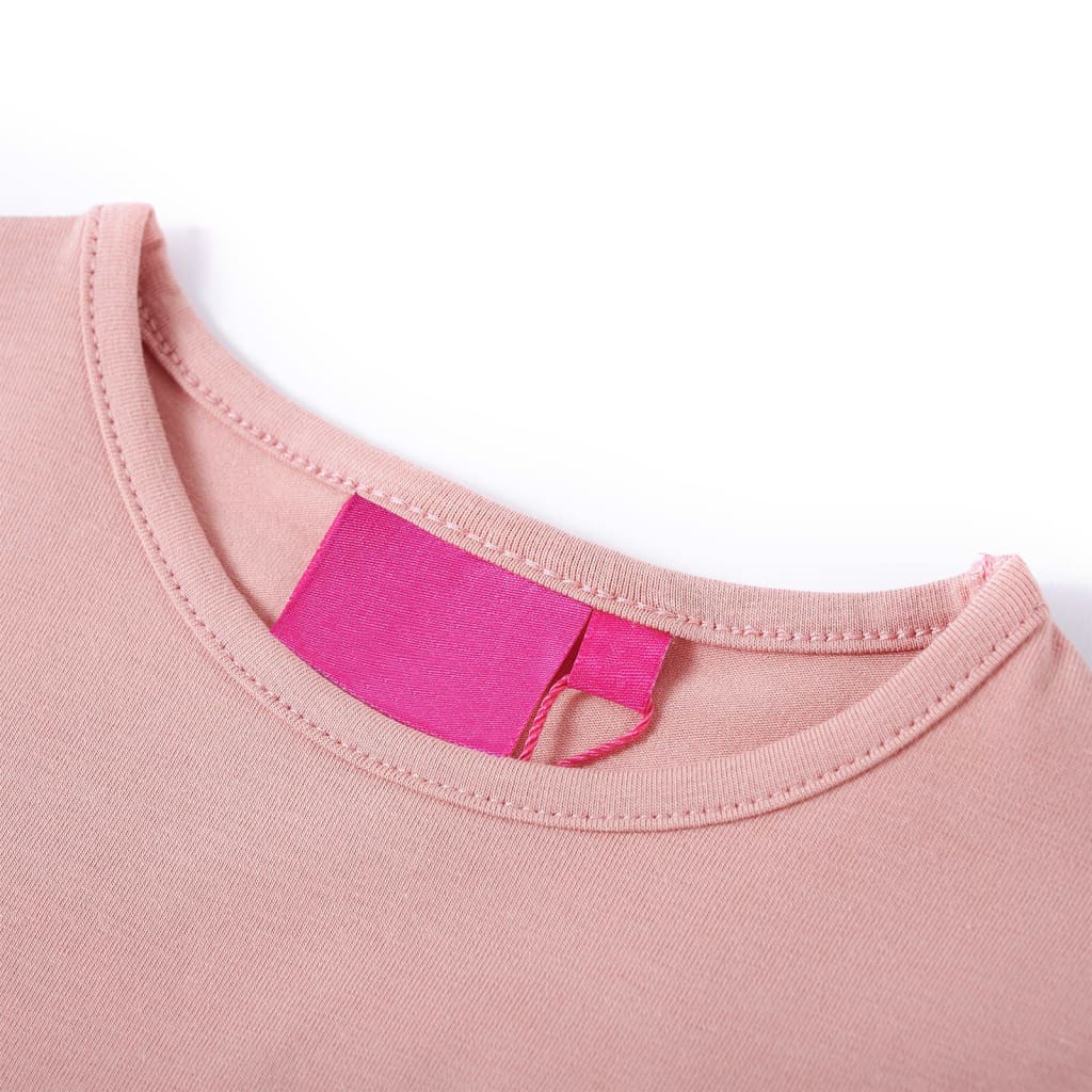 Kids' Long-Sleeve Shirt Light Pink 128