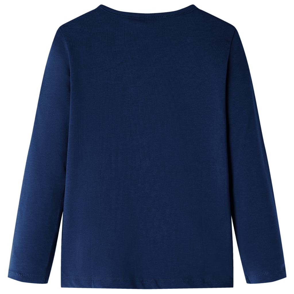 Kids' Long-Sleeved Shirt Navy 104