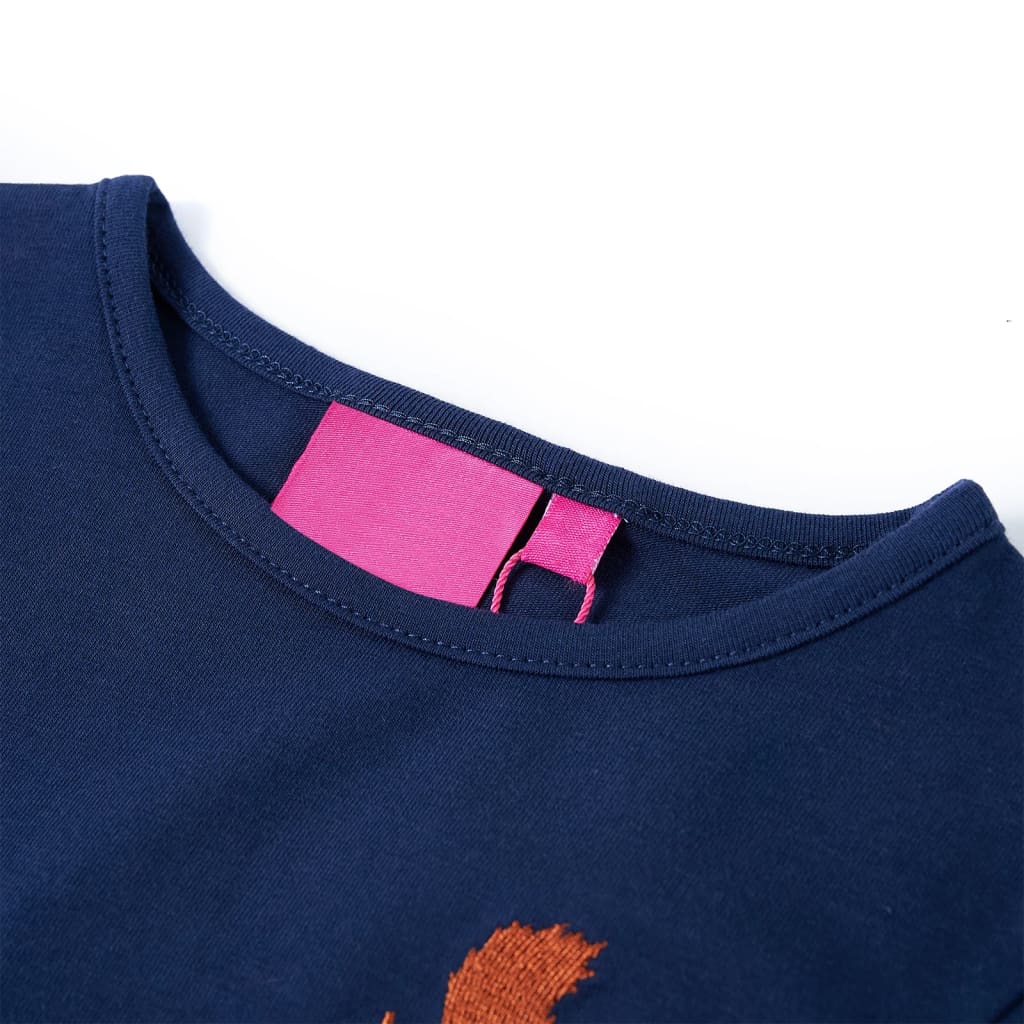 T-shirt manches longues enfant marine 128