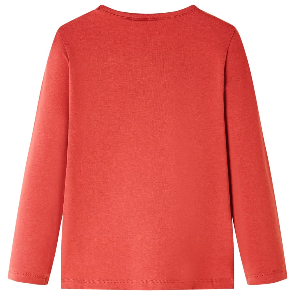 T-shirt manches longues enfant Rouge foncé 116