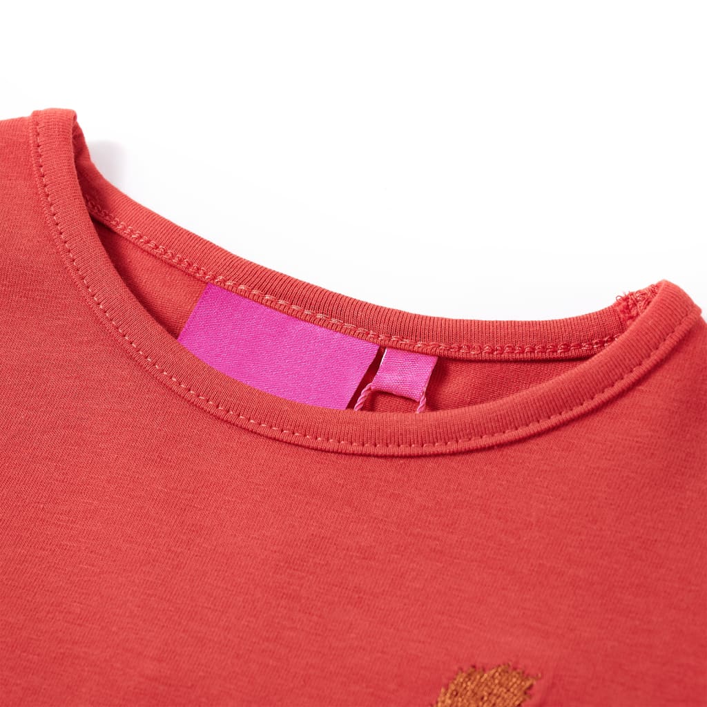 T-shirt manches longues enfant Rouge foncé 116