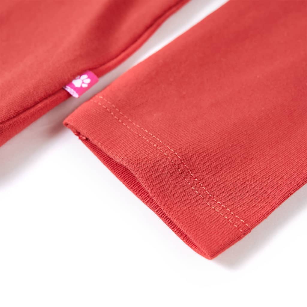 T-shirt manches longues enfant Rouge foncé 116