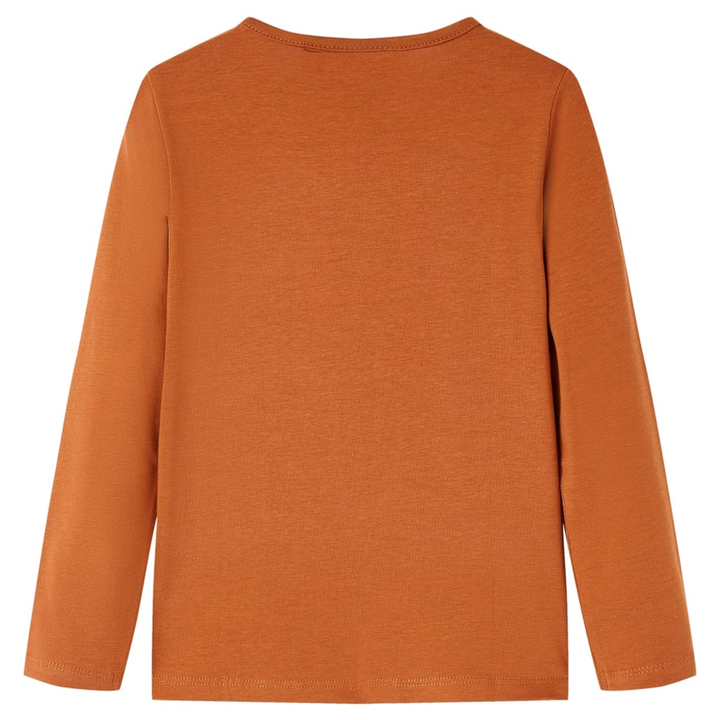 T-shirt à manches longues enfant cognac 116