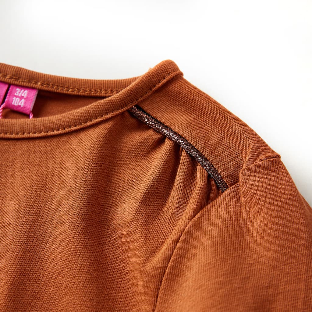 T-shirt manches longues enfant Cognac 128